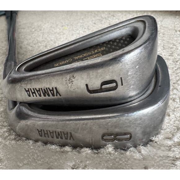 Yamaha Secret III Professional Carbon Gold Graphite Golf Clubs 6 & 8 Set of 2 - Picture 7 of 10